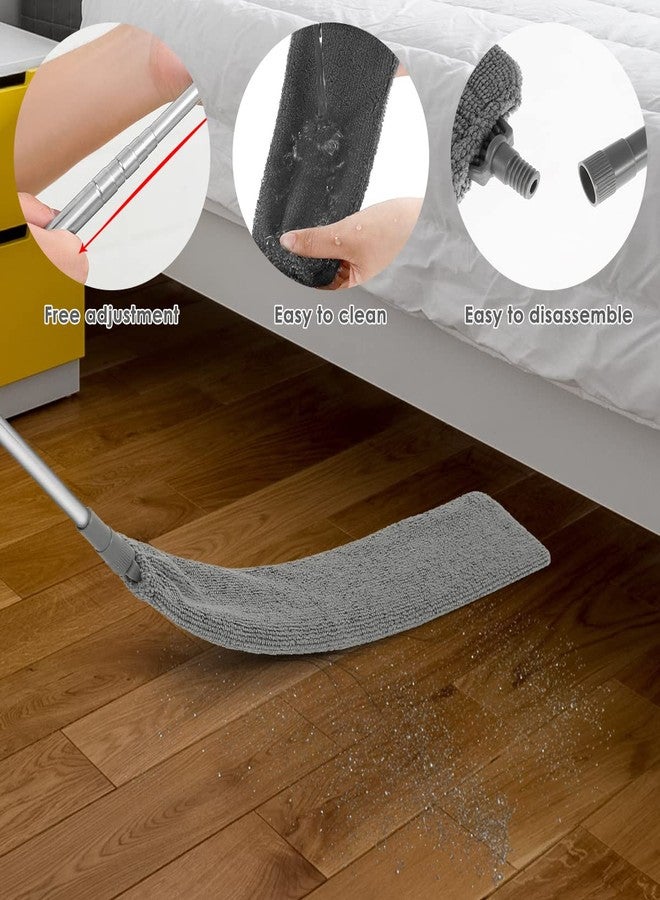 FAMIWIN Under Appliance Gap Dust Cleaner, Retractable Cleaning Gadgets for Home, 26-54 Inch Telescopic Dust Brush with Extendable Pole for Underneath Cleaning of Furniture, Fridges, Bed etc. - Image 4